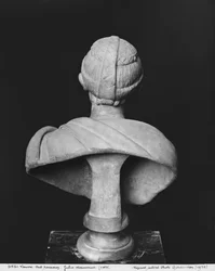 Byste av Julia Mamaea (180-235 e.Kr.) mor til keiser Severus Alexander (205-235 e.Kr.) sett bakfra, ca. 230 (marmor)